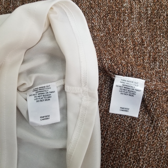 Alfred Dunner Brown Marled Open Front Cardigan 3/4 Sleeve Twin Set Beade… - Picture 11 of 12